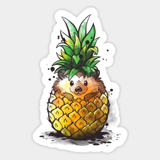 Pineapple hedgehog Sticker